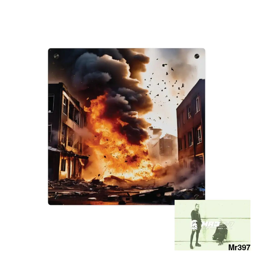 Escape from the block no 6 2628 days Death Flat Covert Failures Ltd Edition no 22 Acrylic Wall Art Panels 16″ x 16″