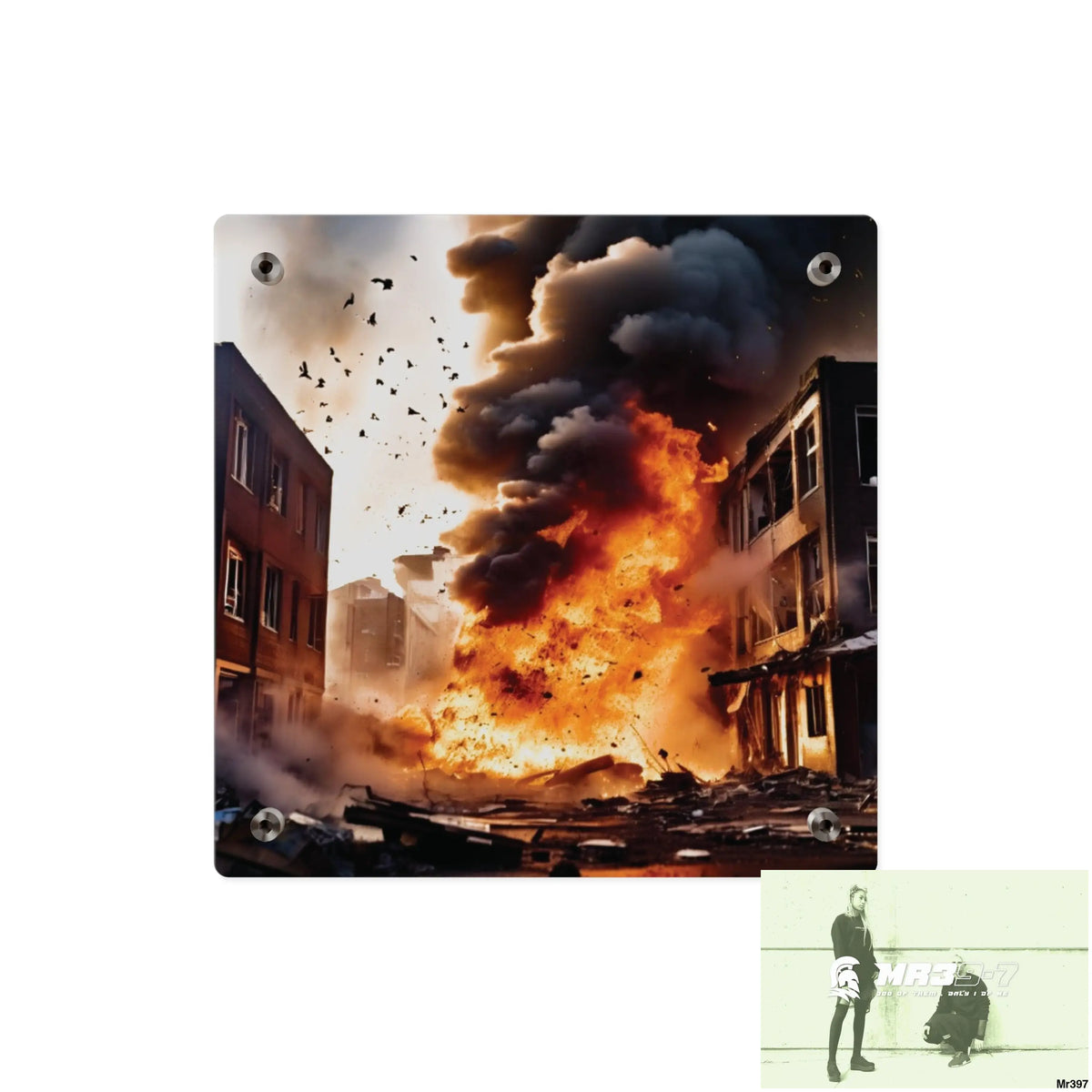 Escape from the block no 6 2628 days Death Flat Covert Failures Ltd Edition no 22 Acrylic Wall Art Panels Home Decor