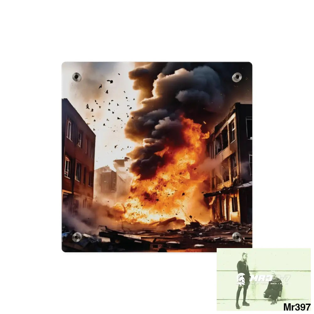 Escape from the block no 6 2628 days Death Flat Covert Failures Ltd Edition no 22 Acrylic Wall Art Panels Home Decor