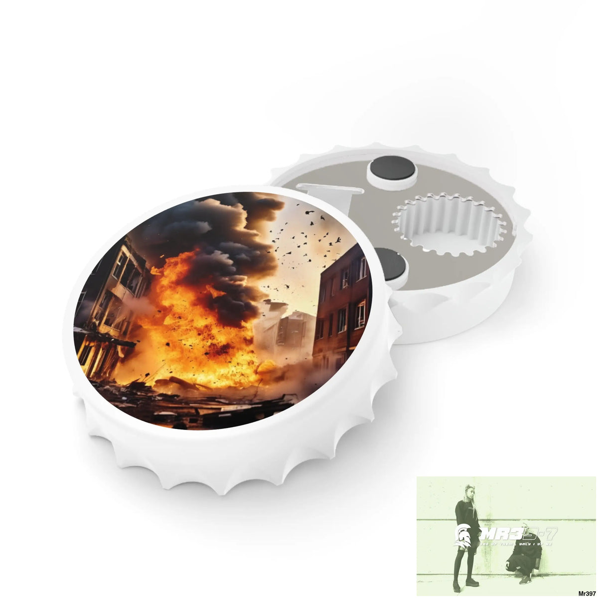 ESCAPE FROM THE BLOCK NO 6 2628 DAYS DEATH FLAT COVERT FAILURES LTD EDITION NO 22 Magnetic Bottle Opener One size