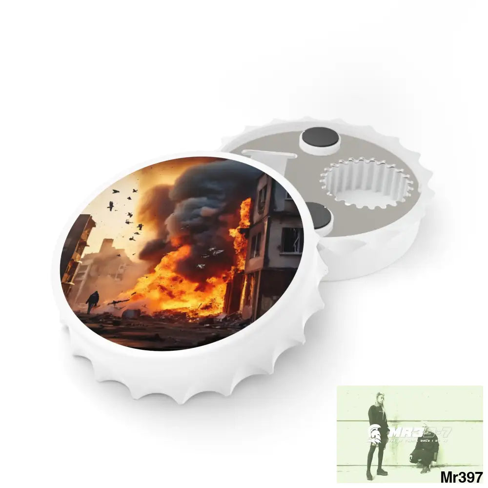 ESCAPE FROM THE BLOCK NO 6 2628 DAYS DEATH FLAT COVERT FAILURES LTD EDITION NO 22 Magnetic Bottle Opener One size