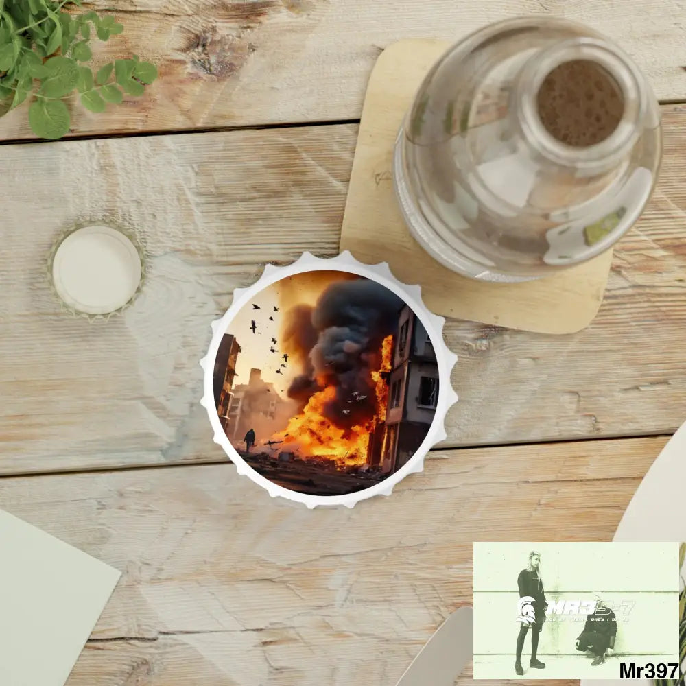 ESCAPE FROM THE BLOCK NO 6 2628 DAYS DEATH FLAT COVERT FAILURES LTD EDITION NO 22 Magnetic Bottle Opener One size