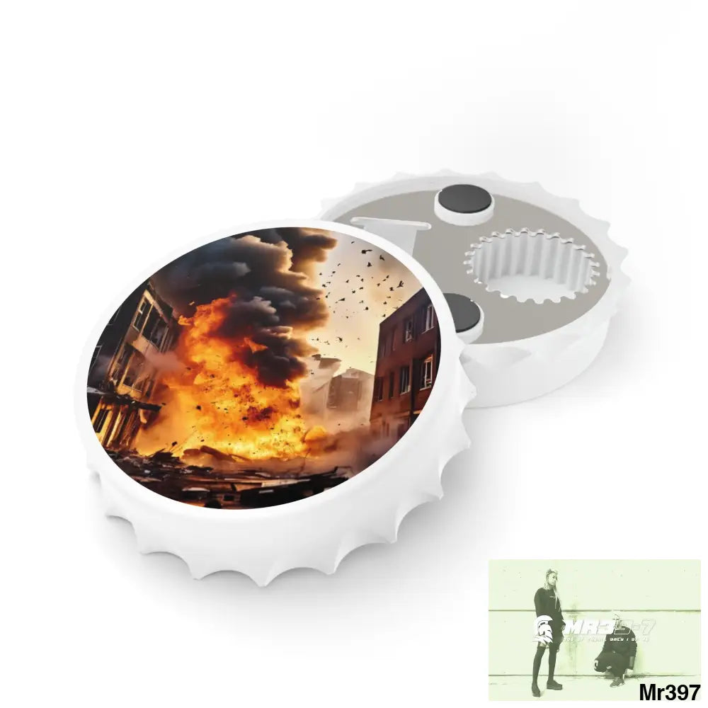 ESCAPE FROM THE BLOCK NO 6 2628 DAYS DEATH FLAT COVERT FAILURES LTD EDITION NO 22 Magnetic Bottle Opener One size