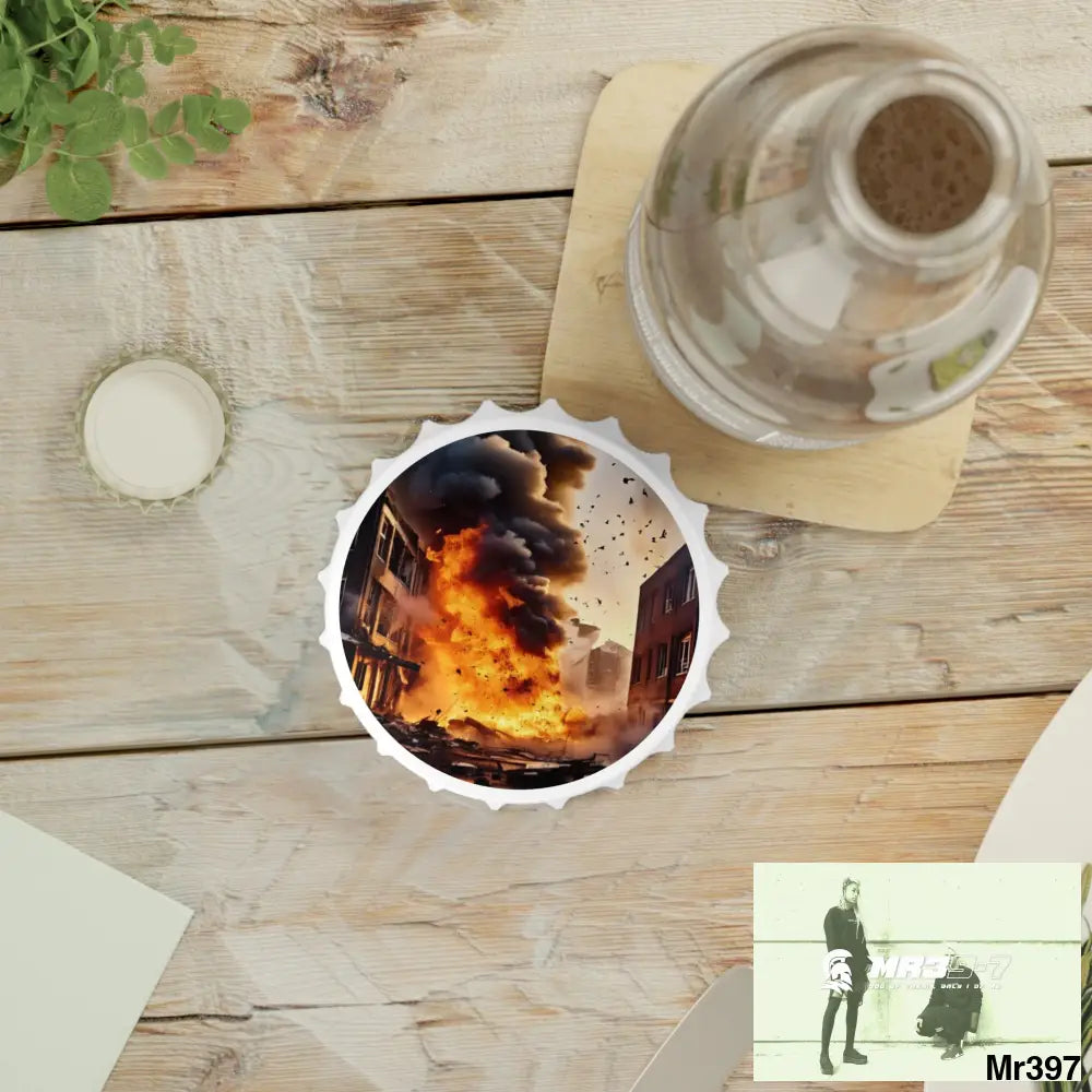 ESCAPE FROM THE BLOCK NO 6 2628 DAYS DEATH FLAT COVERT FAILURES LTD EDITION NO 22 Magnetic Bottle Opener One size