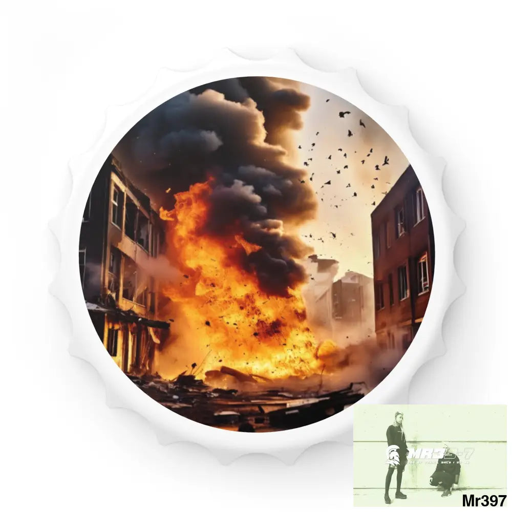 ESCAPE FROM THE BLOCK NO 6 2628 DAYS DEATH FLAT COVERT FAILURES LTD EDITION NO 22 Magnetic Bottle Opener One size