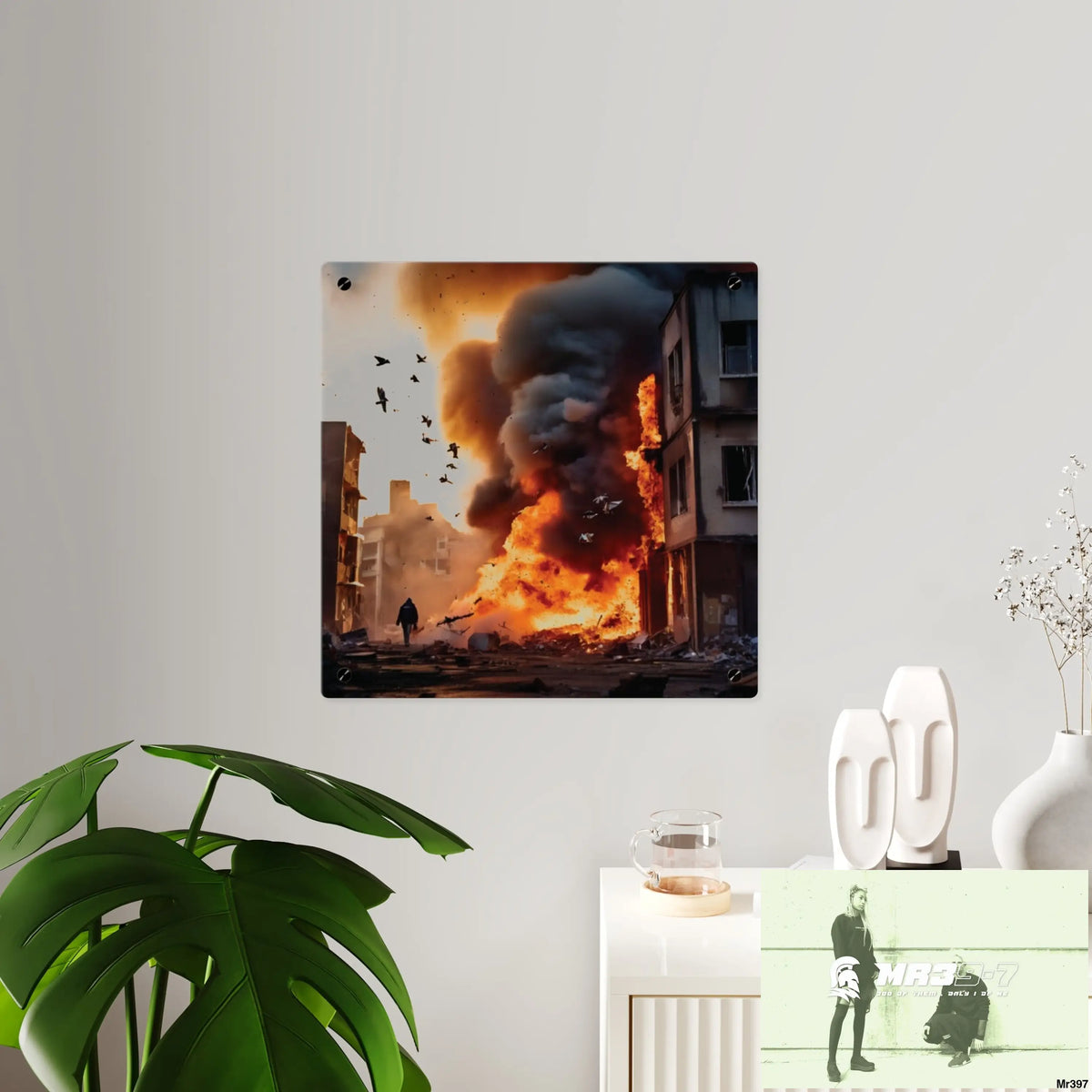 Escape from the block no 7 2628 days Death Flat Covert Failures Ltd Edition no 22 Acrylic Wall Art Panels Home Decor