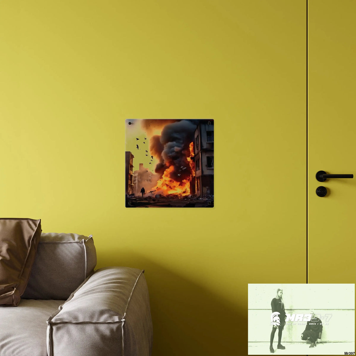 Escape from the block no 7 2628 days Death Flat Covert Failures Ltd Edition no 22 Acrylic Wall Art Panels Home Decor