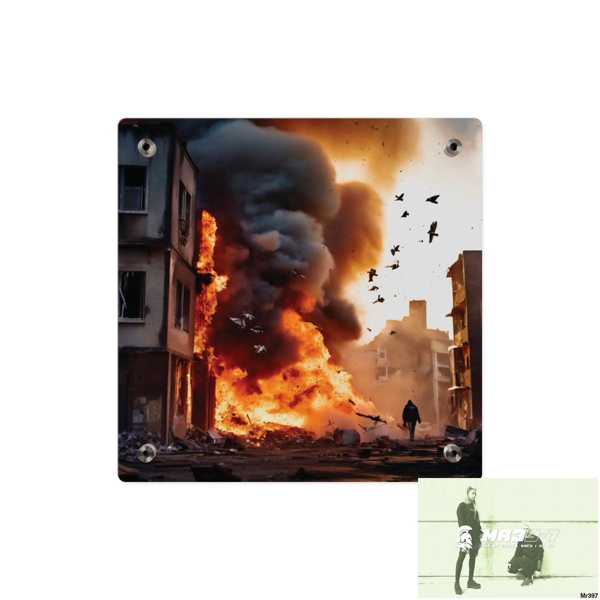 Escape from the block no 7 2628 days Death Flat Covert Failures Ltd Edition no 22 Acrylic Wall Art Panels Home Decor