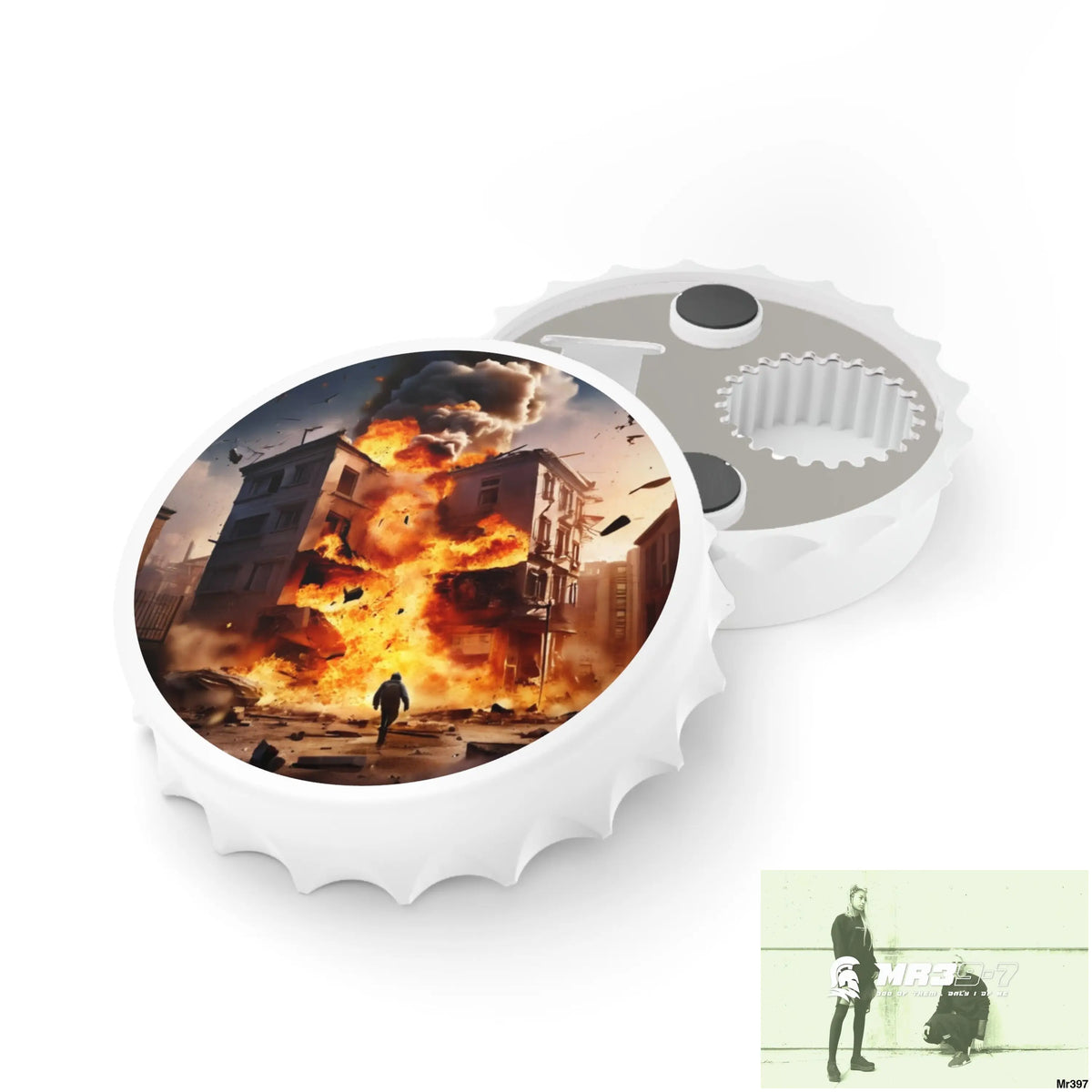 ESCAPE FROM THE BLOCK NO 7 2628 DAYS DEATH FLAT COVERT FAILURES LTD EDITION NO 22 Magnetic Bottle Opener One size