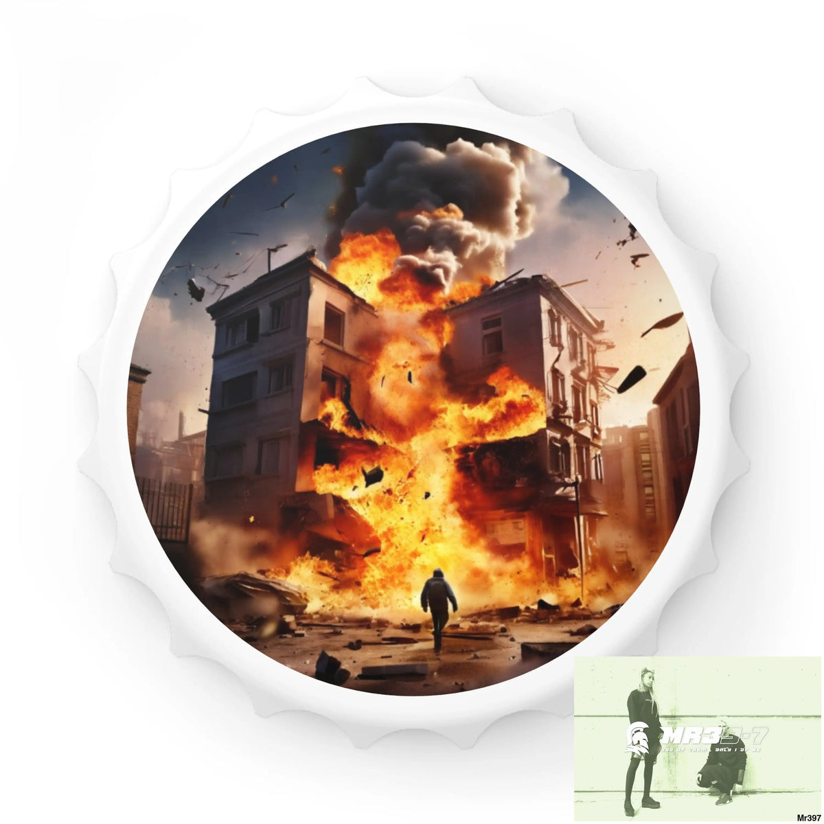 ESCAPE FROM THE BLOCK NO 7 2628 DAYS DEATH FLAT COVERT FAILURES LTD EDITION NO 22 Magnetic Bottle Opener One size