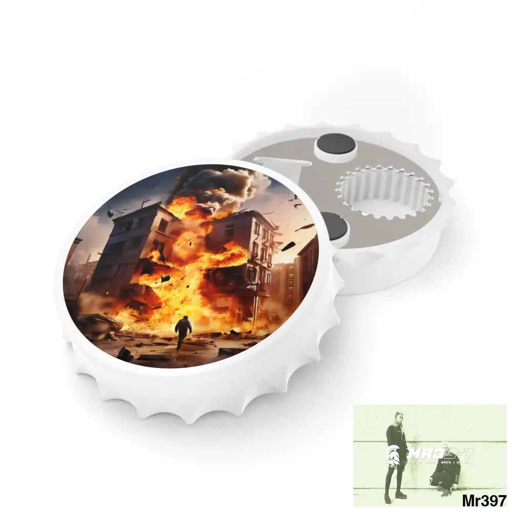 ESCAPE FROM THE BLOCK NO 7 2628 DAYS DEATH FLAT COVERT FAILURES LTD EDITION NO 22 Magnetic Bottle Opener One size