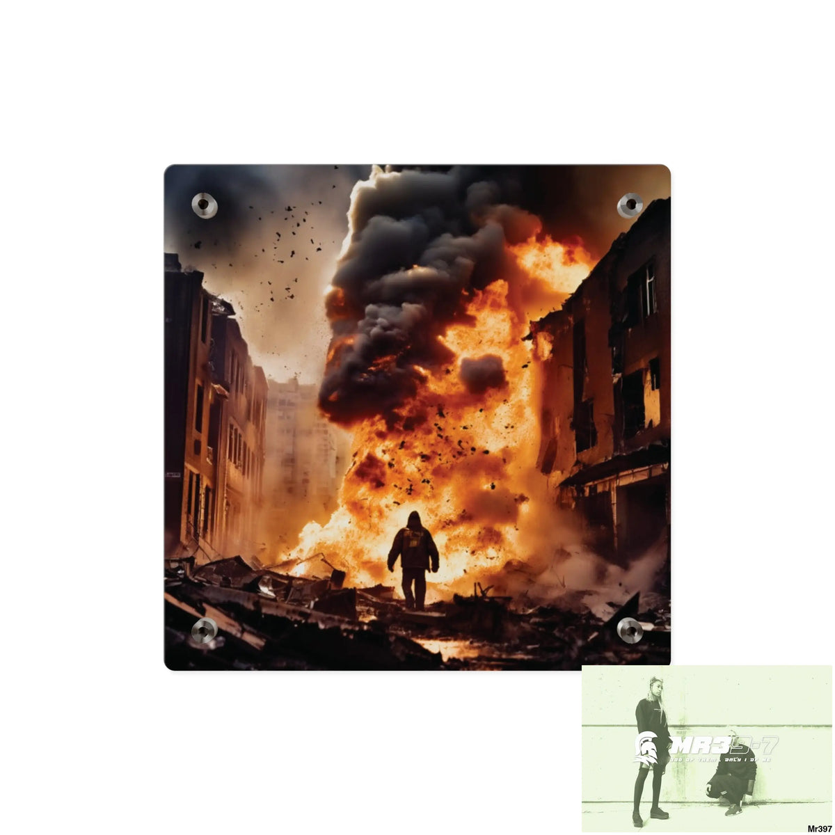 Escape from the block no 8 2628 days Death Flat Covert Failures Ltd Edition no 22 Acrylic Wall Art Panels Home Decor