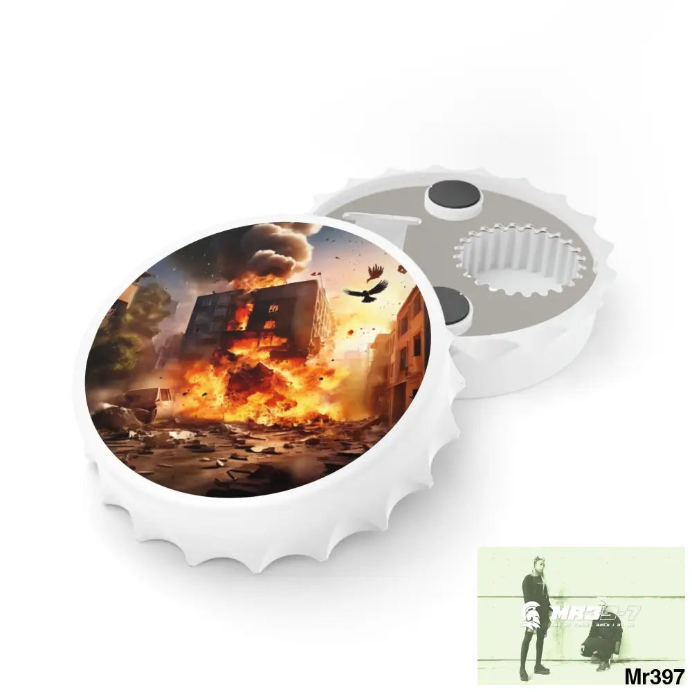 ESCAPE FROM THE BLOCK NO 8 2628 DAYS DEATH FLAT COVERT FAILURES LTD EDITION NO 22 Magnetic Bottle Opener One size