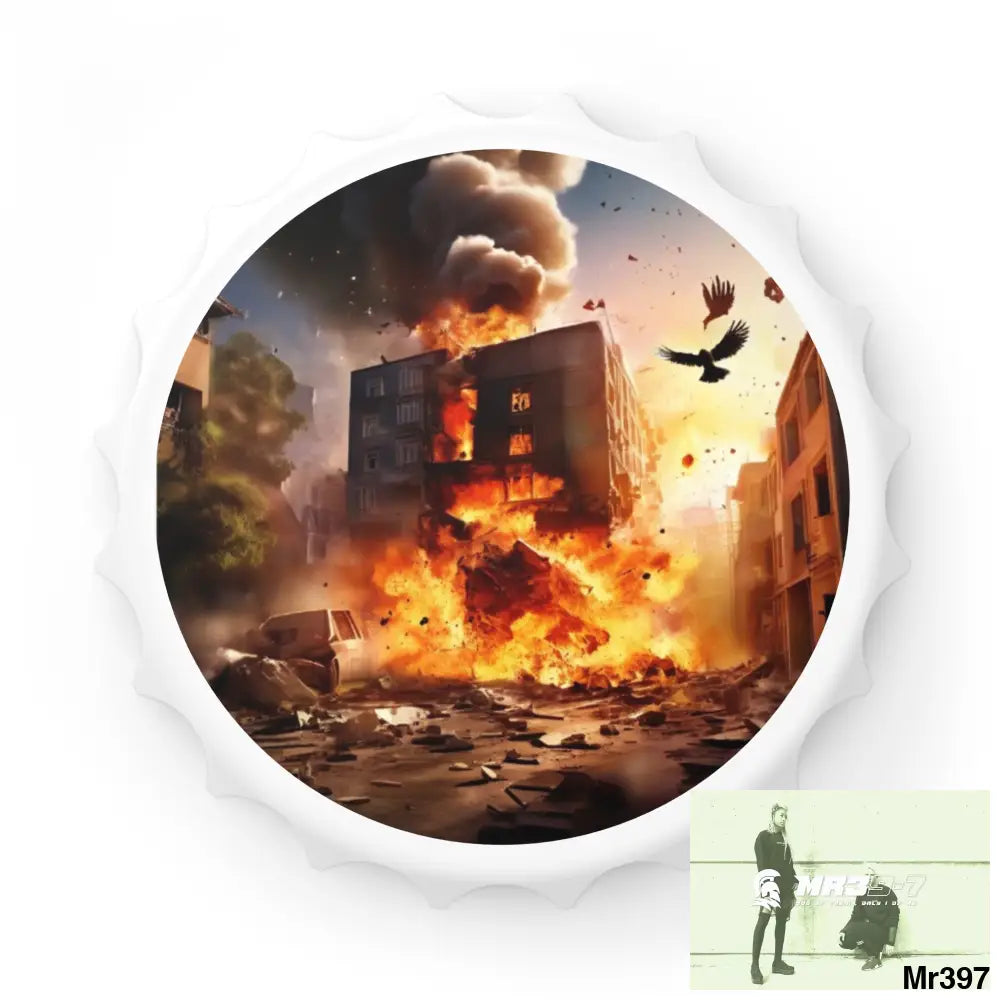 ESCAPE FROM THE BLOCK NO 8 2628 DAYS DEATH FLAT COVERT FAILURES LTD EDITION NO 22 Magnetic Bottle Opener One size