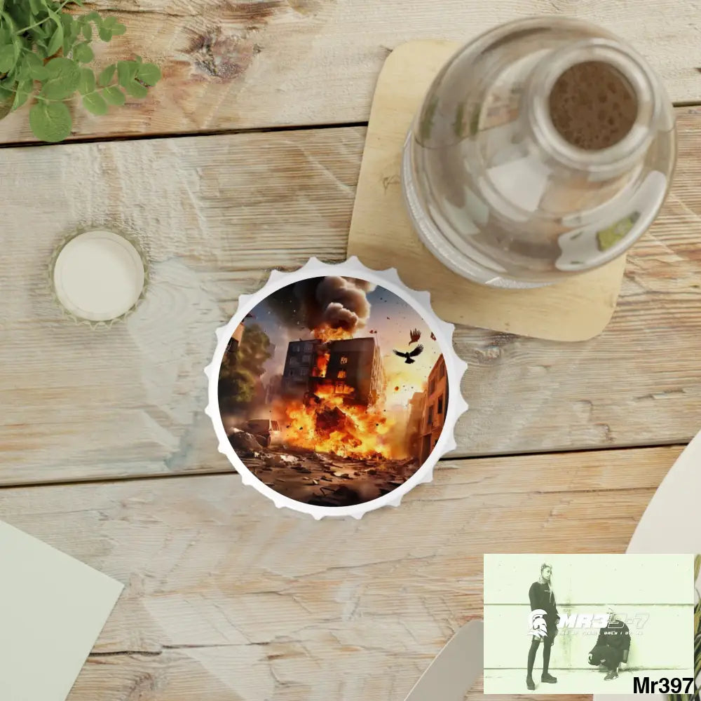 ESCAPE FROM THE BLOCK NO 8 2628 DAYS DEATH FLAT COVERT FAILURES LTD EDITION NO 22 Magnetic Bottle Opener One size