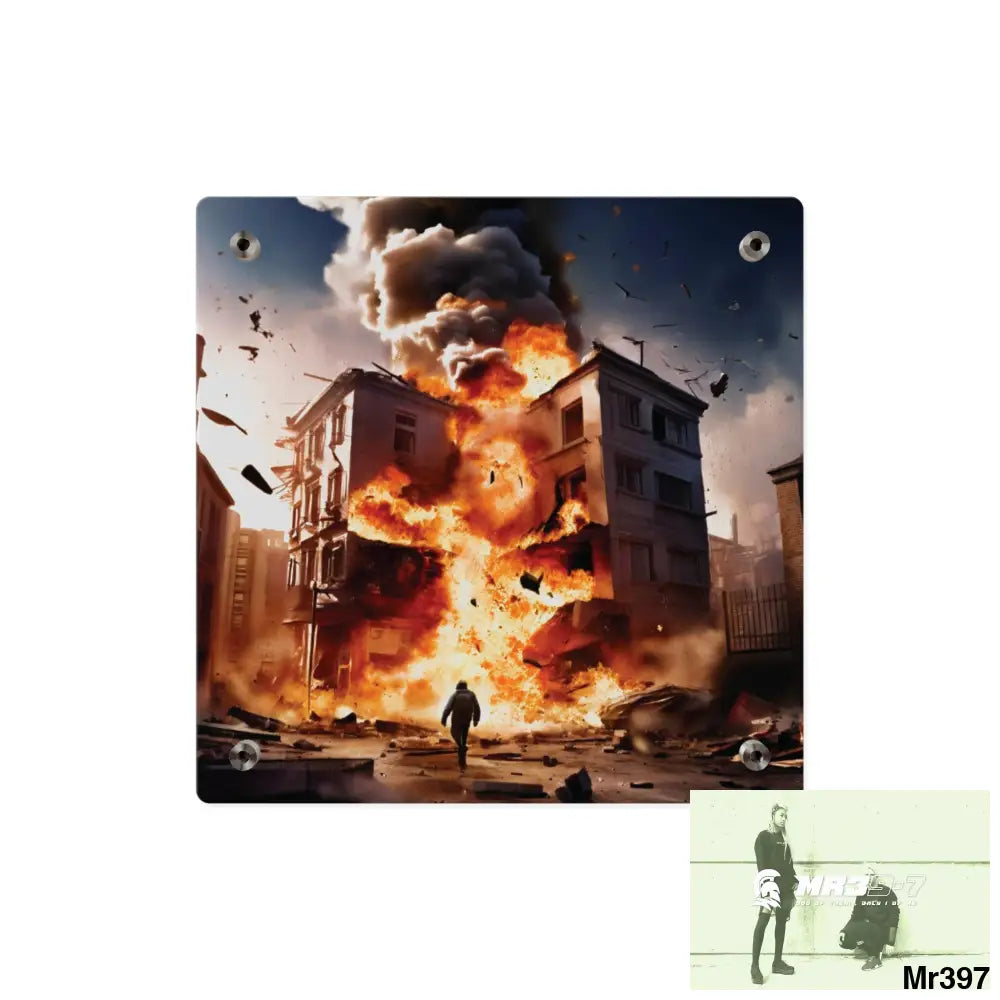 Escape from the block no 9 2628 days Death Flat Covert Failures Ltd Edition no 22 Acrylic Wall Art Panels Home Decor