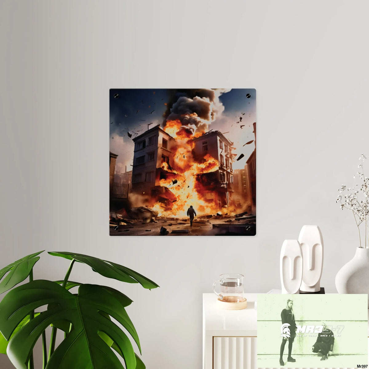 Escape from the block no 9 2628 days Death Flat Covert Failures Ltd Edition no 22 Acrylic Wall Art Panels Home Decor