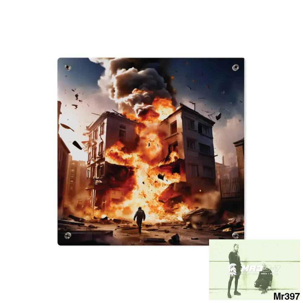 Escape from the block no 9 2628 days Death Flat Covert Failures Ltd Edition no 22 Acrylic Wall Art Panels Home Decor