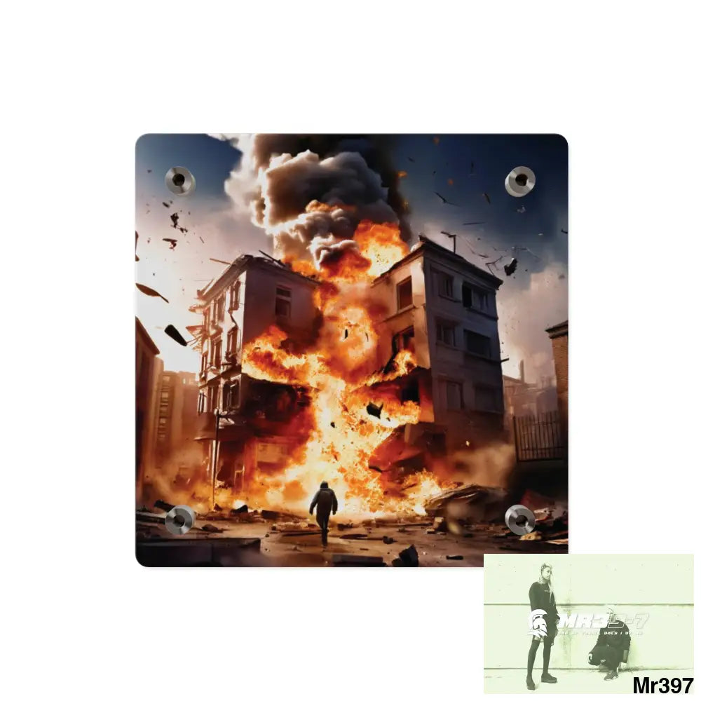 Escape from the block no 9 2628 days Death Flat Covert Failures Ltd Edition no 22 Acrylic Wall Art Panels Home Decor