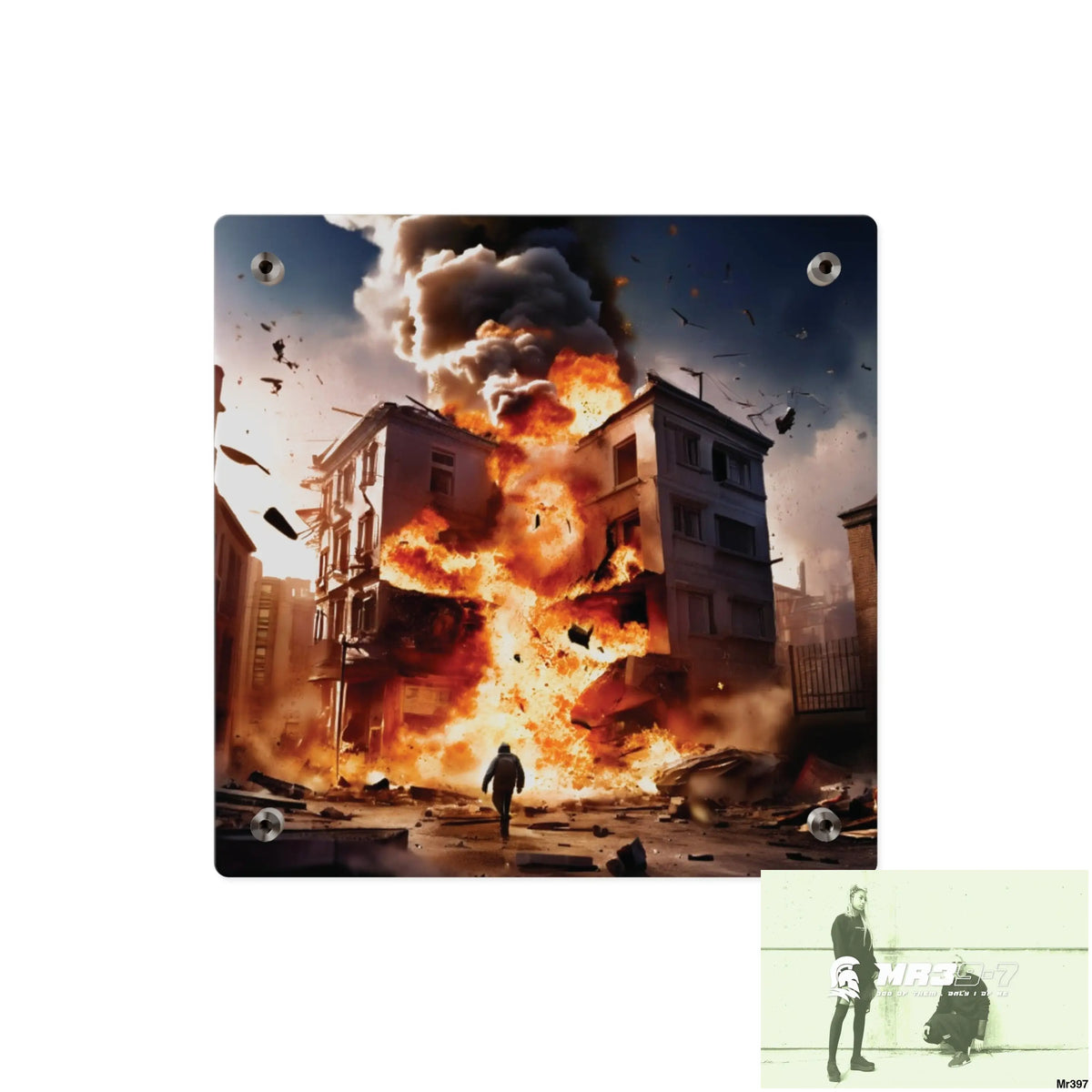 Escape from the block no 9 2628 days Death Flat Covert Failures Ltd Edition no 22 Acrylic Wall Art Panels Home Decor