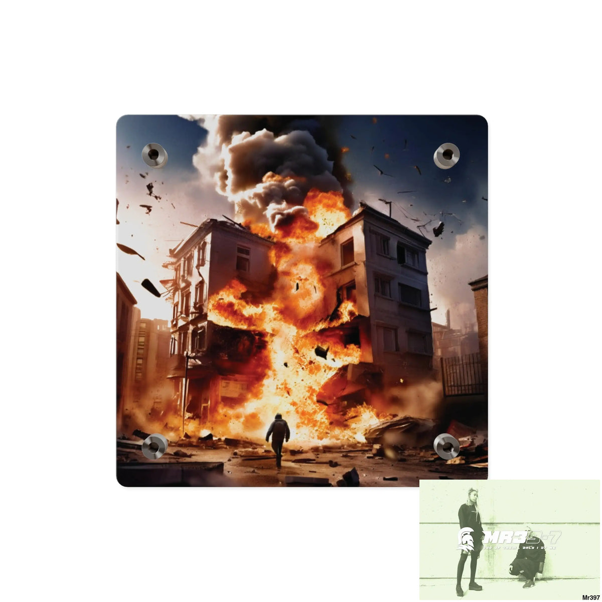 Escape from the block no 9 2628 days Death Flat Covert Failures Ltd Edition no 22 Acrylic Wall Art Panels Home Decor