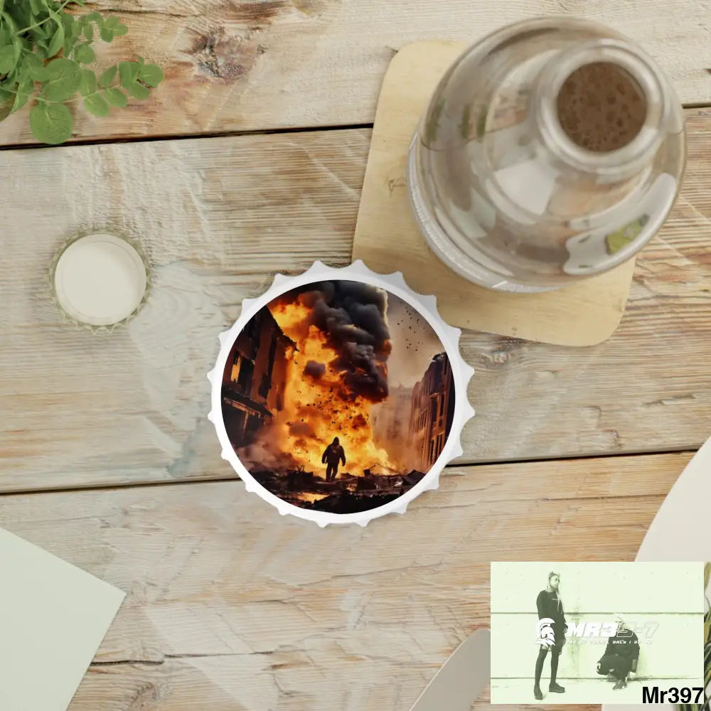 ESCAPE FROM THE BLOCK NO 9 2628 DAYS DEATH FLAT COVERT FAILURES LTD EDITION NO 22 Magnetic Bottle Opener One size