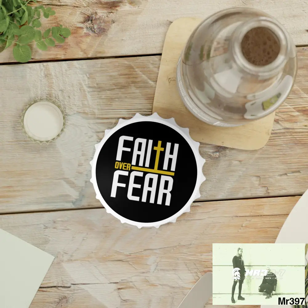 Faith over fear Edition Bottle Opener One size / White Accessories