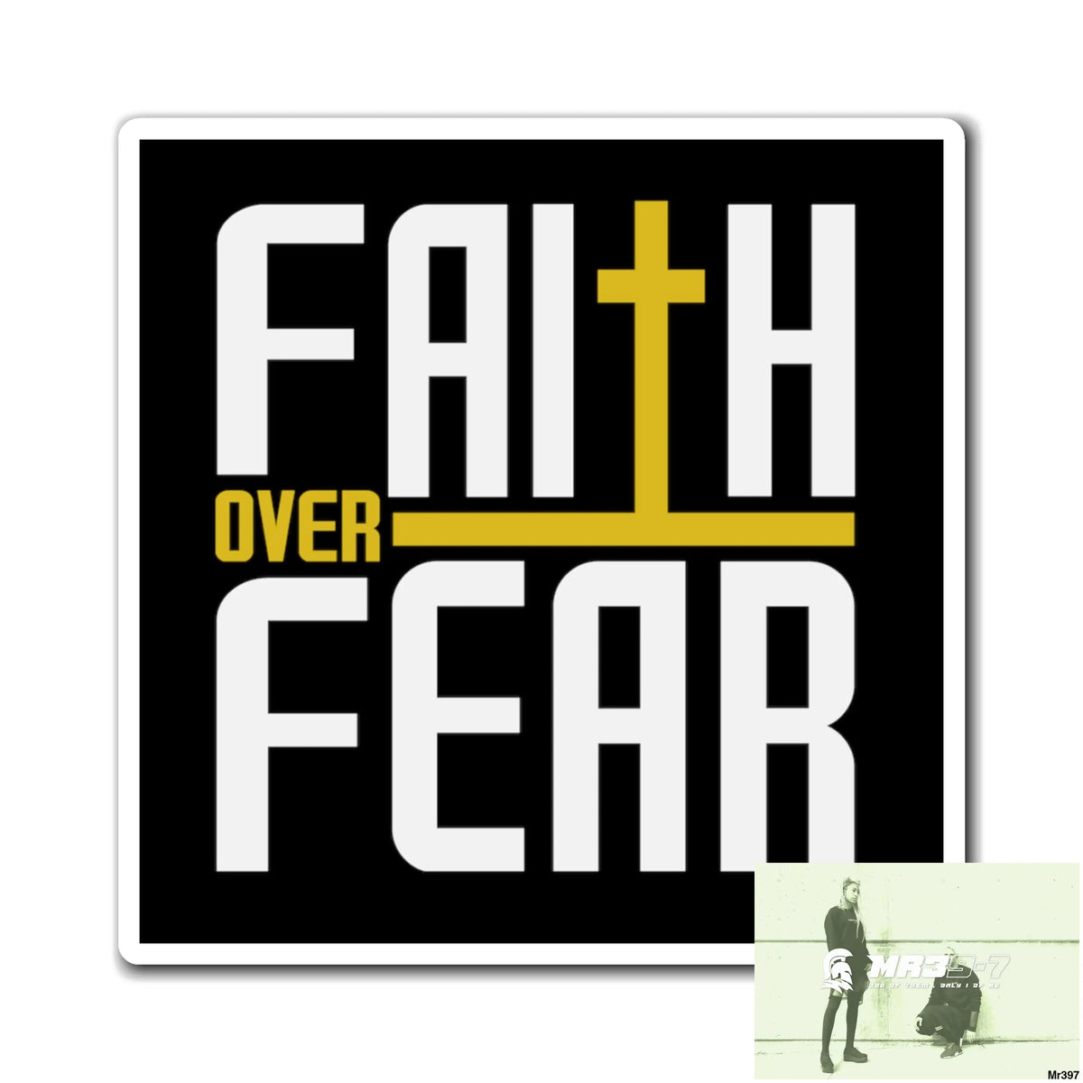 Faith over fear magnet Paper products