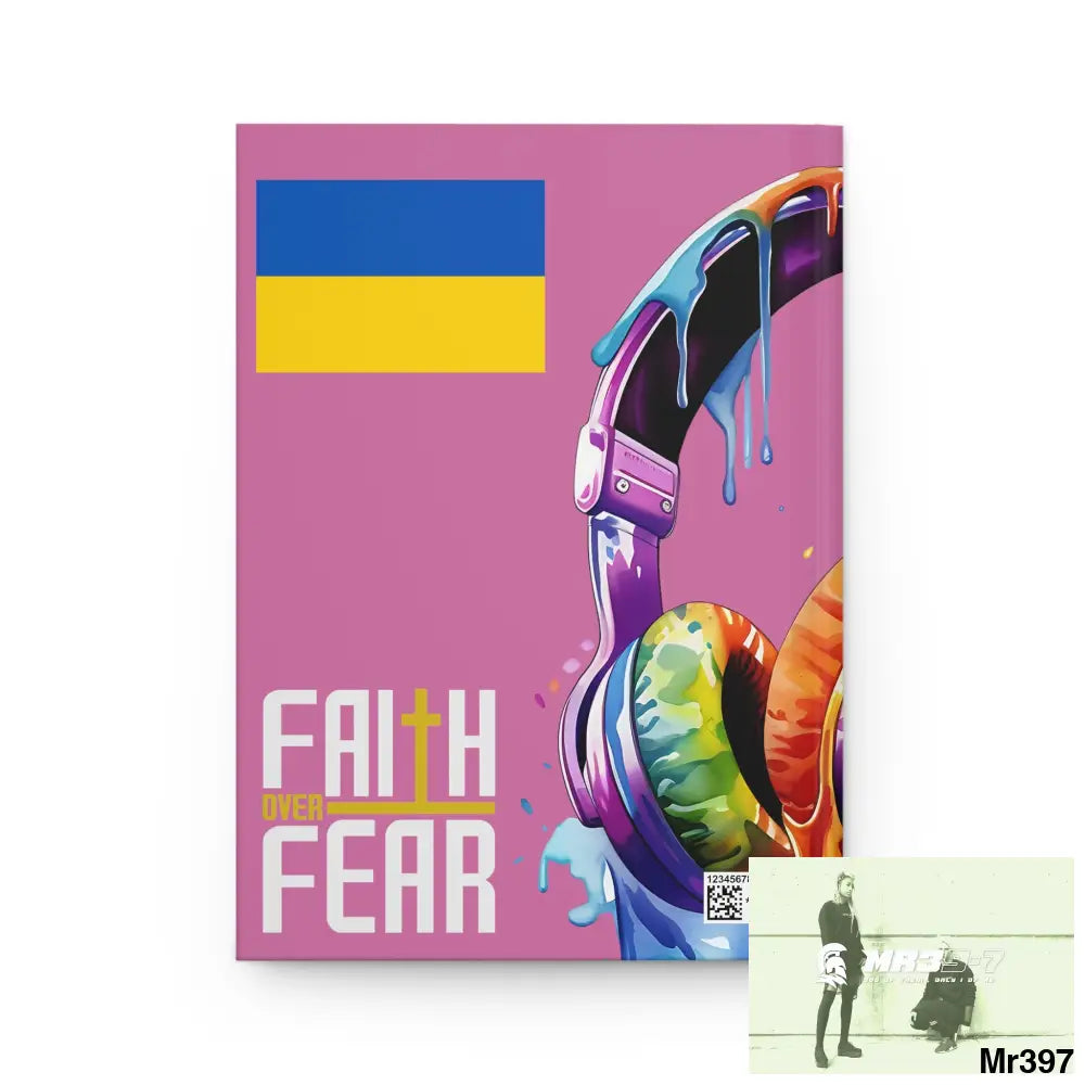Faith over fear Melting Headset Hardcover Journal Matte Journal Paper products