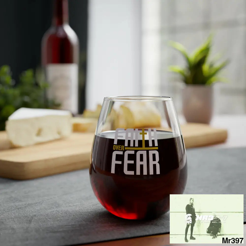 Faith over fear Stemless Wine Glass 11.75oz 11.75oz Mug