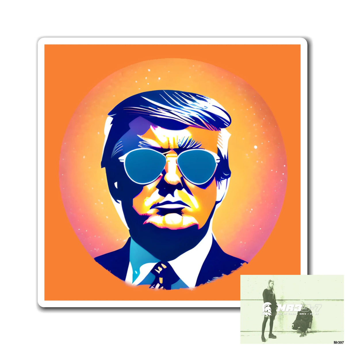 Former President of the USA Donald Trump Looking Cool as Magnet 3’’ × 3’’ Paper products