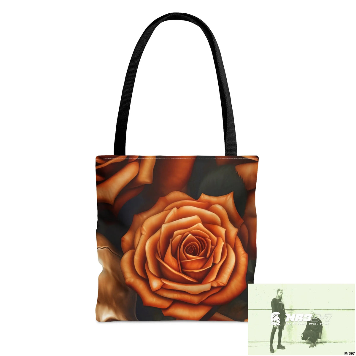 Gothic Skulls & Orange Roses Tote Bag (AOP) Small Bags