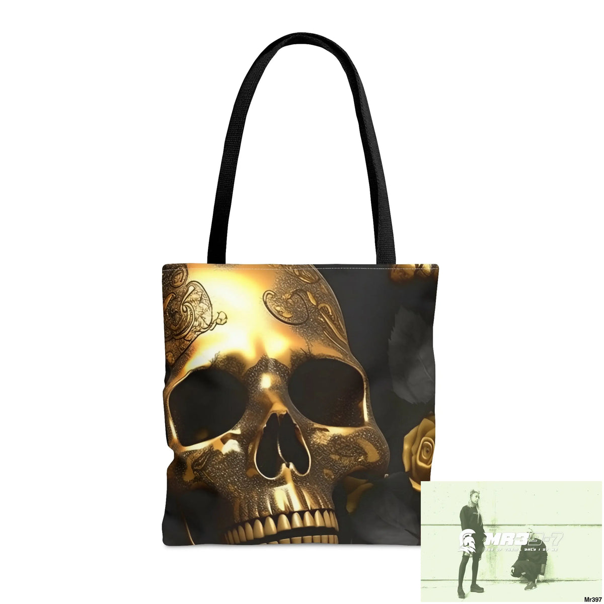 Gothic skulls & Roses Tote Bag (AOP) Medium Bags