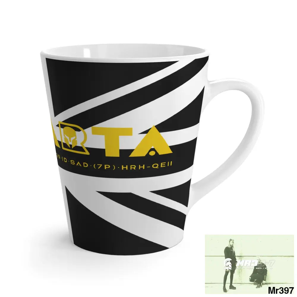 Great Britain Black flag A1-Sparta Latte Mug 12oz Mug