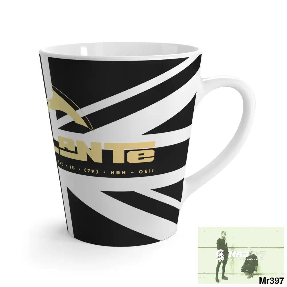 Great Britain Black flag A1-Vigilante Latte Mug 12oz Mug