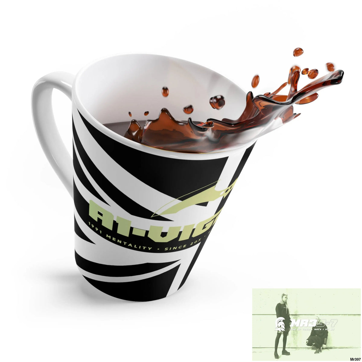 Great Britain Black flag A1-Vigilante Latte Mug 12oz Mug