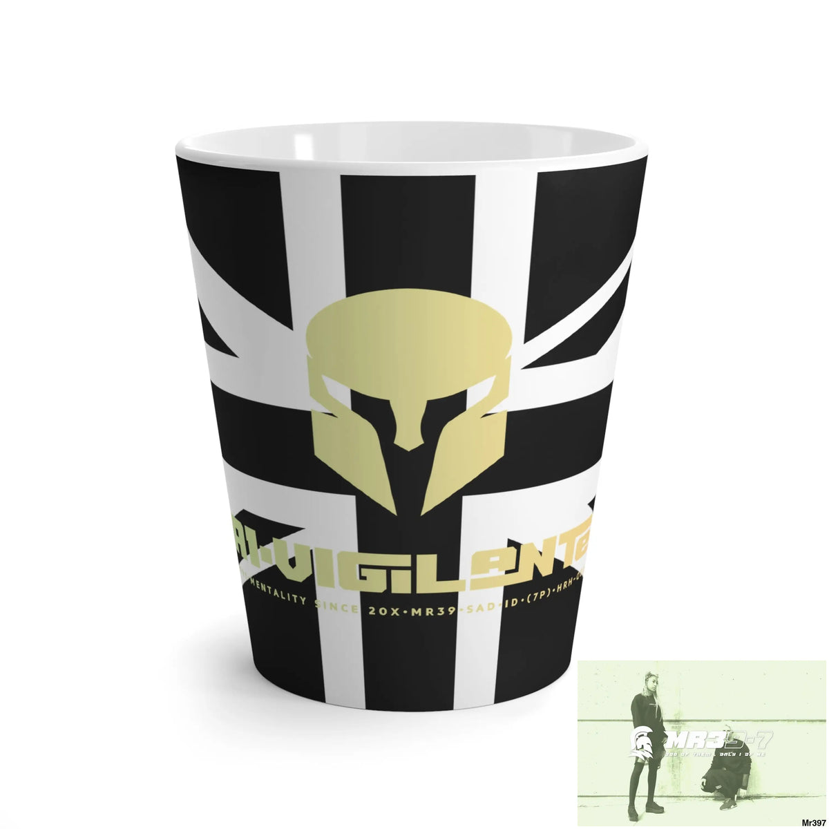 Great Britain Black flag A1-Vigilante Latte Mug 12oz Mug