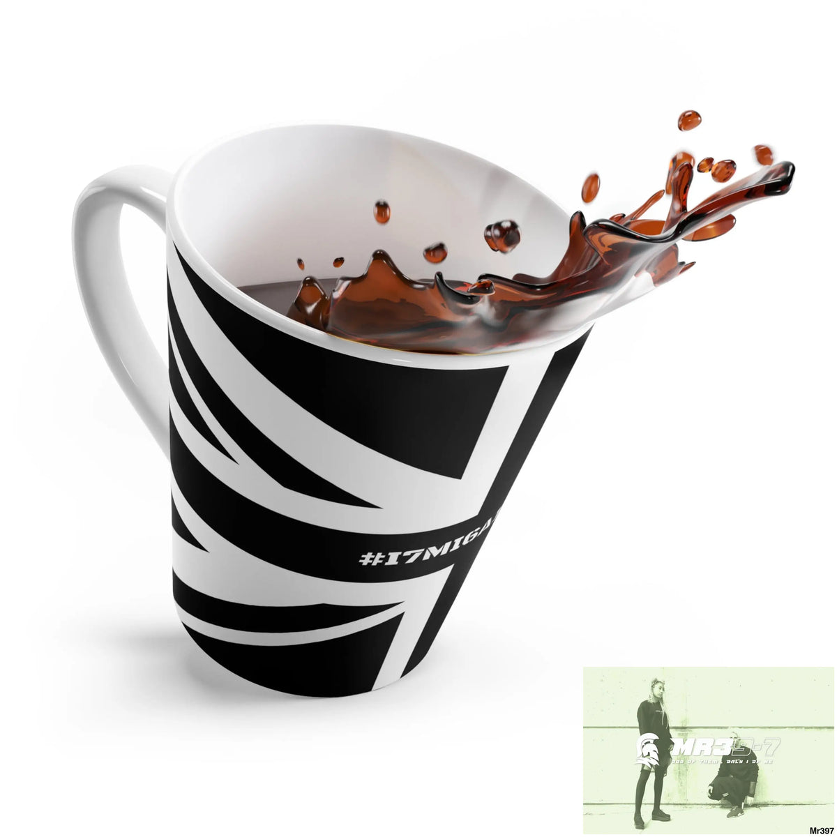 Great Britain Black flag #I7MI6A1London Latte Mug 12oz Mug