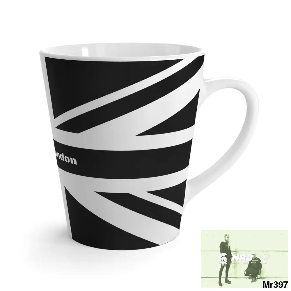 Great Britain Black flag #I7MI6A1London Latte Mug 12oz Mug