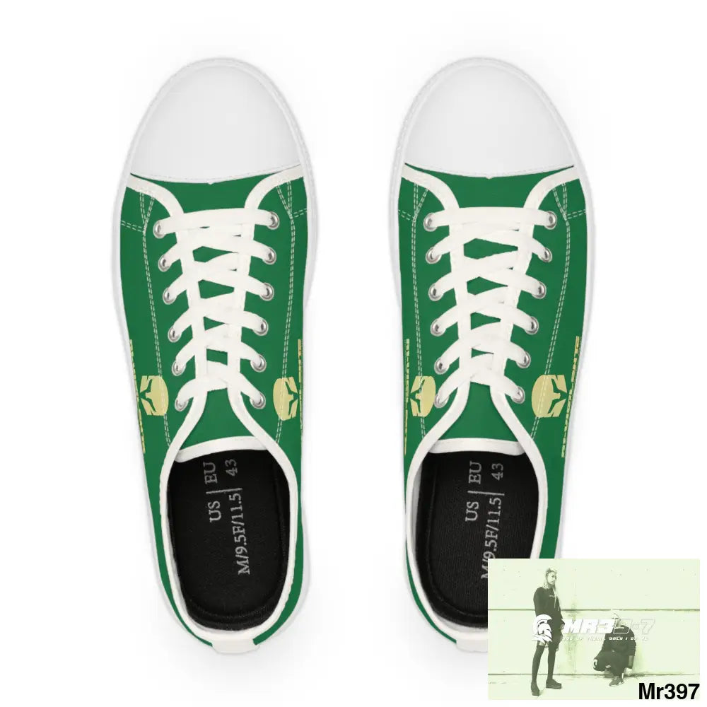 Green A1-Vigilante Men’s Low Top Sneakers Shoes