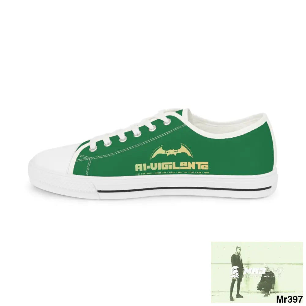 Green A1-Vigilante Men’s Low Top Sneakers Shoes