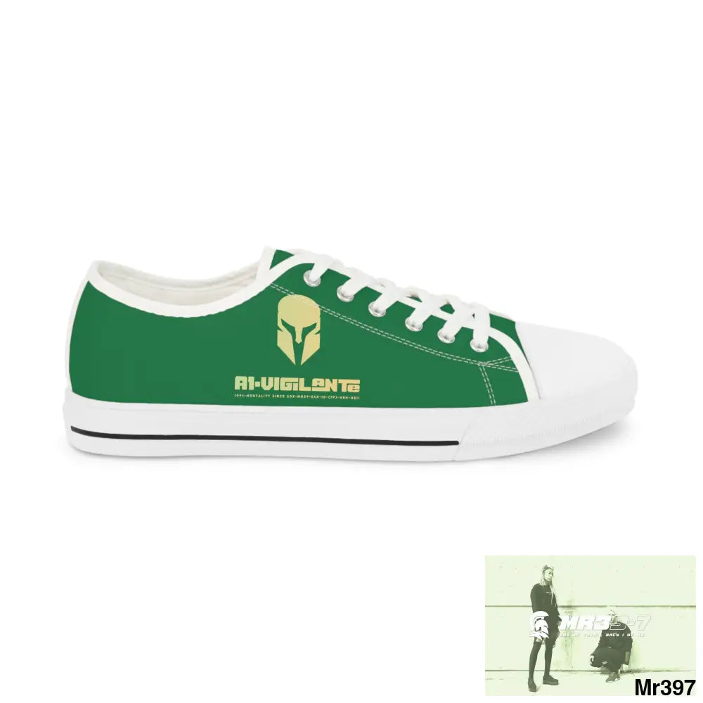 Green A1-Vigilante Men’s Low Top Sneakers Shoes