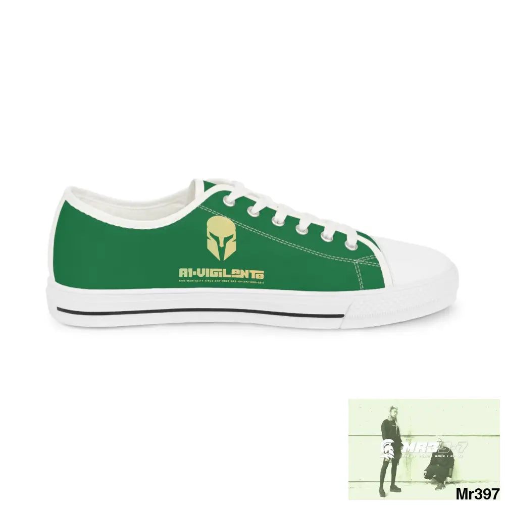 Green A1-Vigilante Men’s Low Top Sneakers Shoes