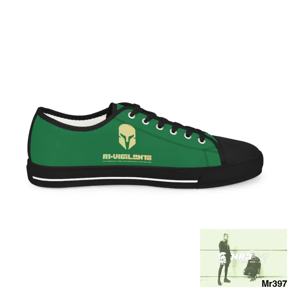 Green A1-Vigilante Men’s Low Top Sneakers Shoes