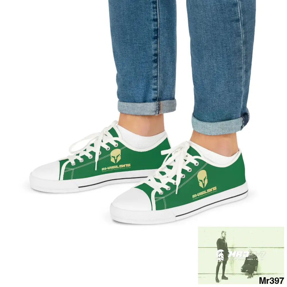 Green A1-Vigilante Men’s Low Top Sneakers Shoes