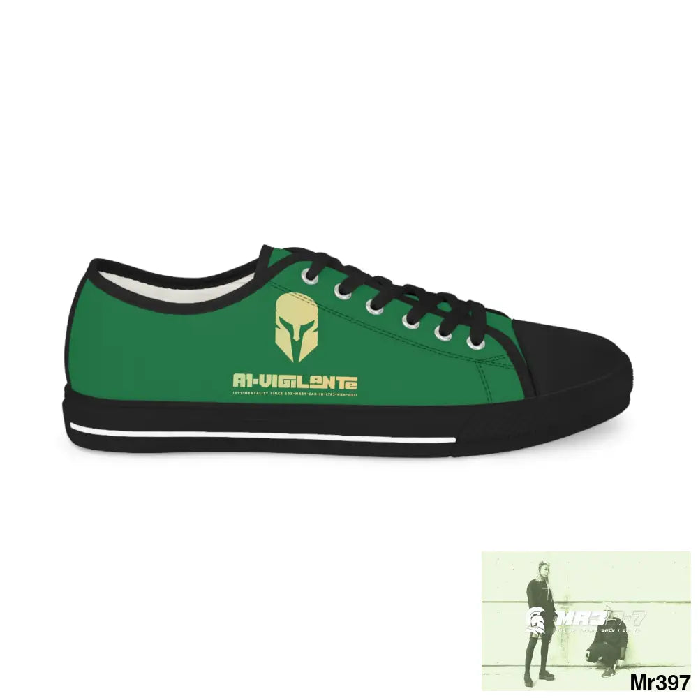 Green A1-Vigilante Men’s Low Top Sneakers Shoes