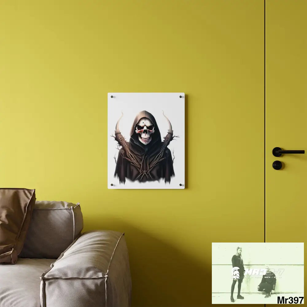 Halloween Reaper Graphic Wall Art Panels Home Decor