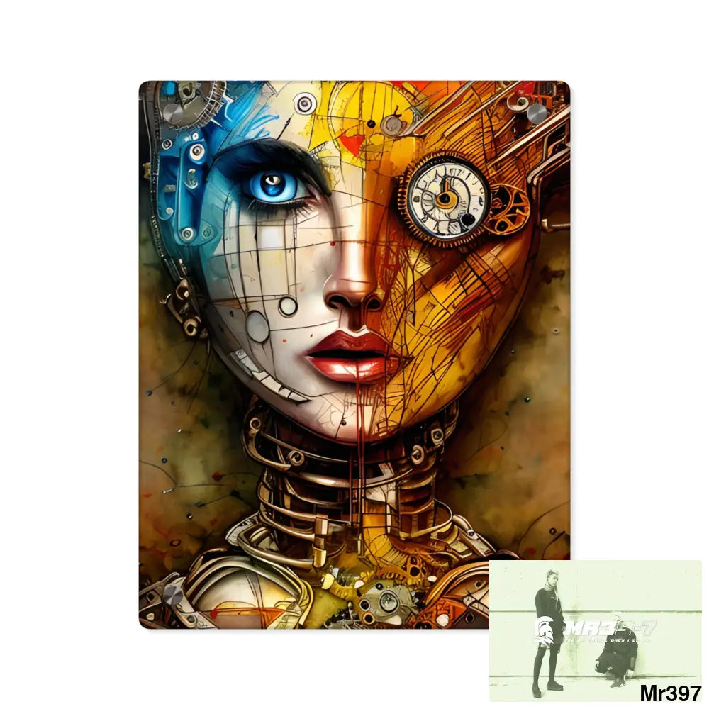 HD Animated Clockwork Robot Acrylic Wall Art Panels 11″ x 14″ (Vertical) / 0.25’’ Home Decor