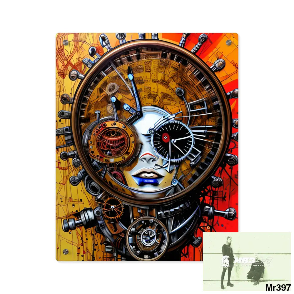 HD Animated Clockwork Robot Acrylic Wall Art Panels 16″ x 20″ (Vertical) / 0.25’’ Home Decor