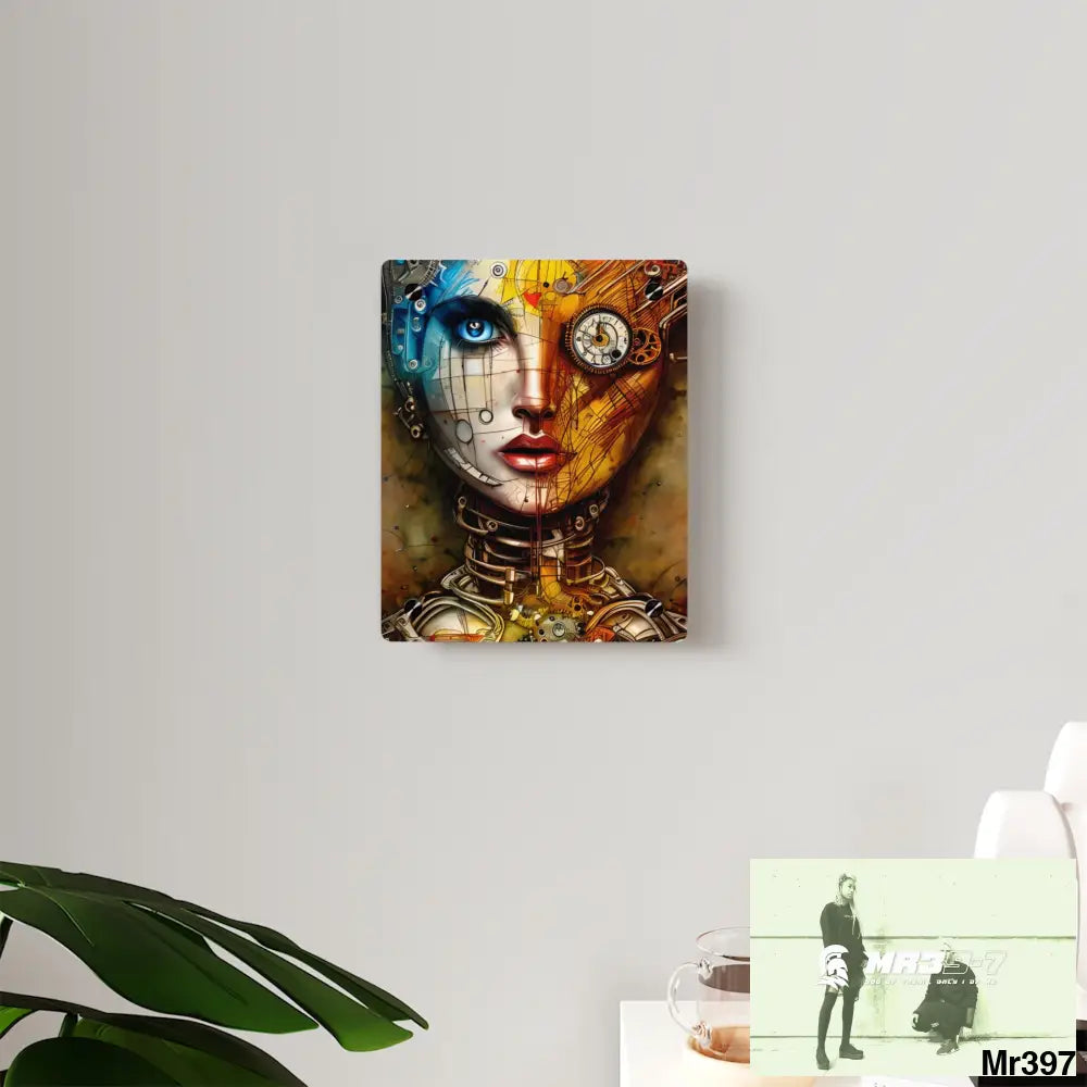 HD Animated Clockwork Robot Acrylic Wall Art Panels Home Decor